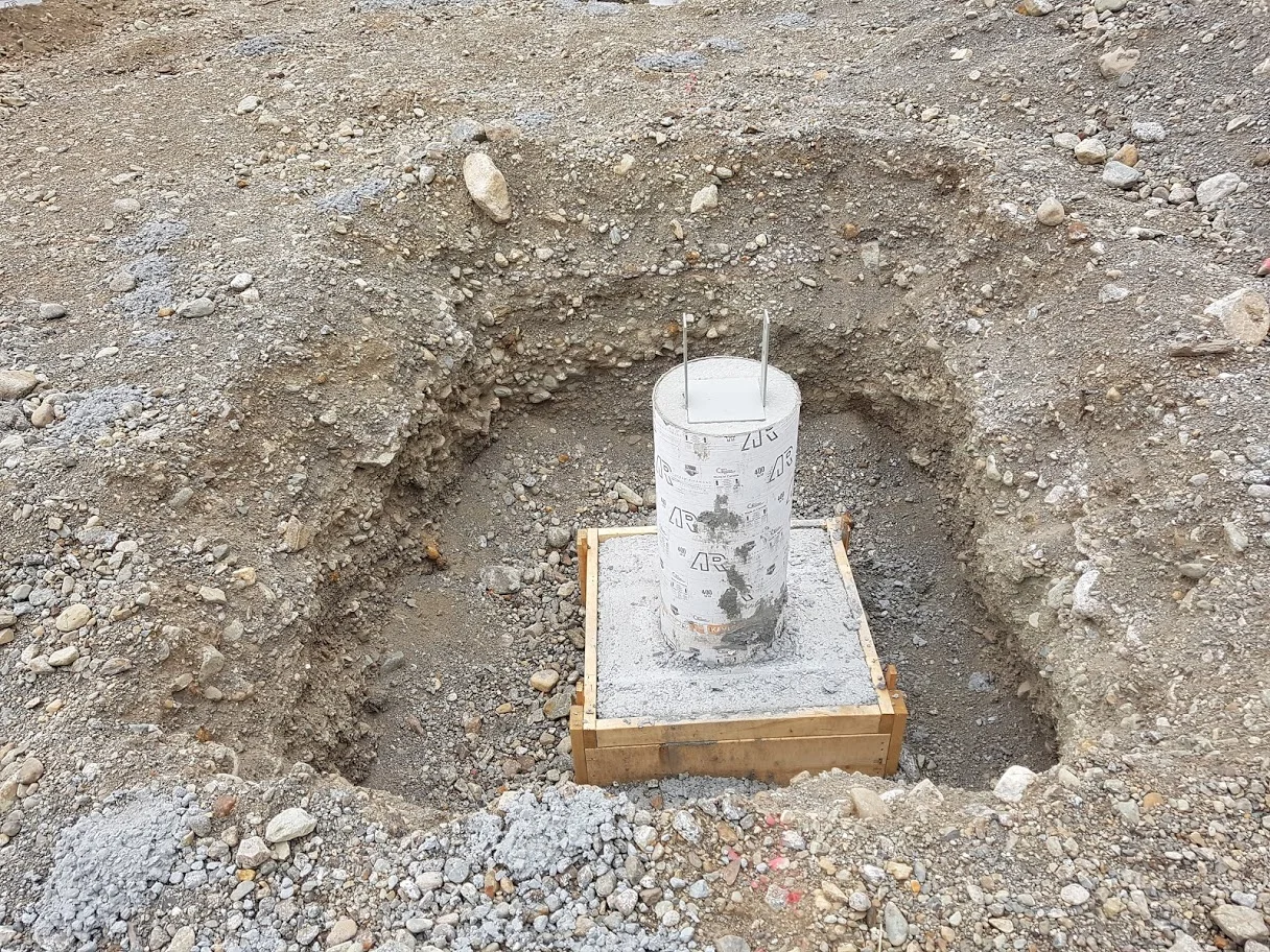 Foundations in Kamloops - hay barn