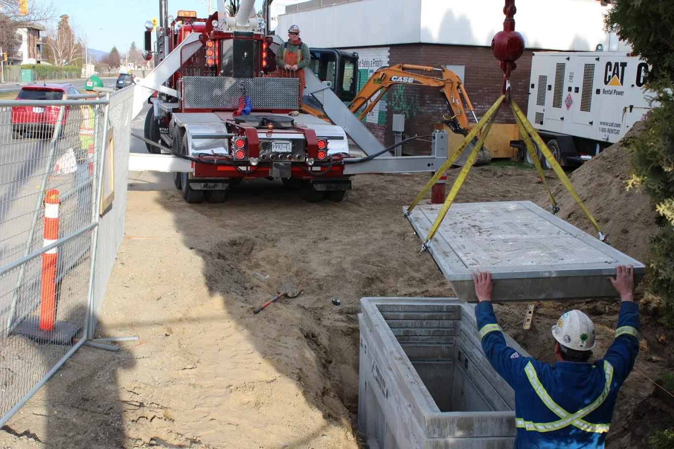 Electrical and communications excavation for telus