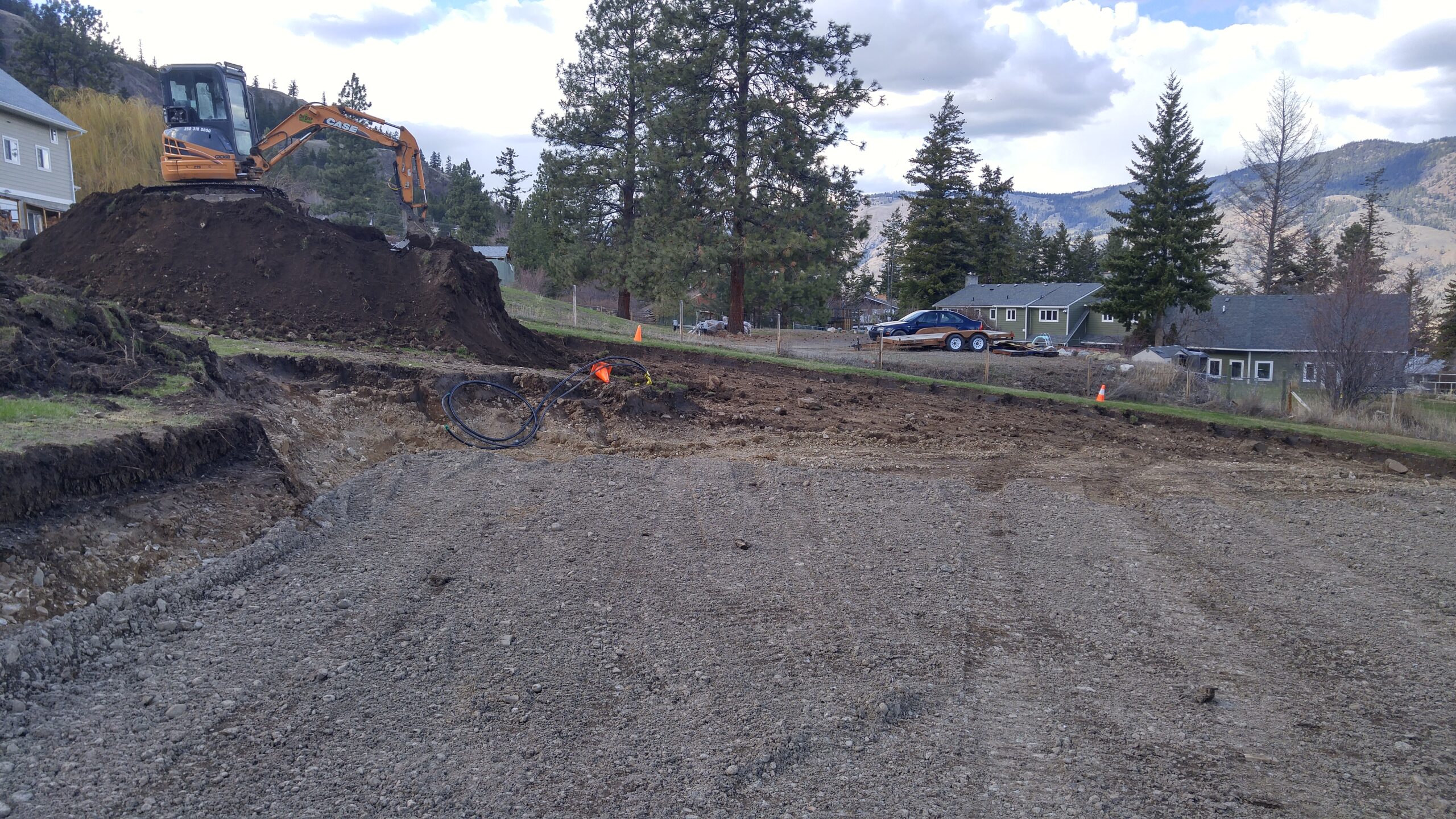 BHV building site leveled off with stuctural fill - Kamloops BC