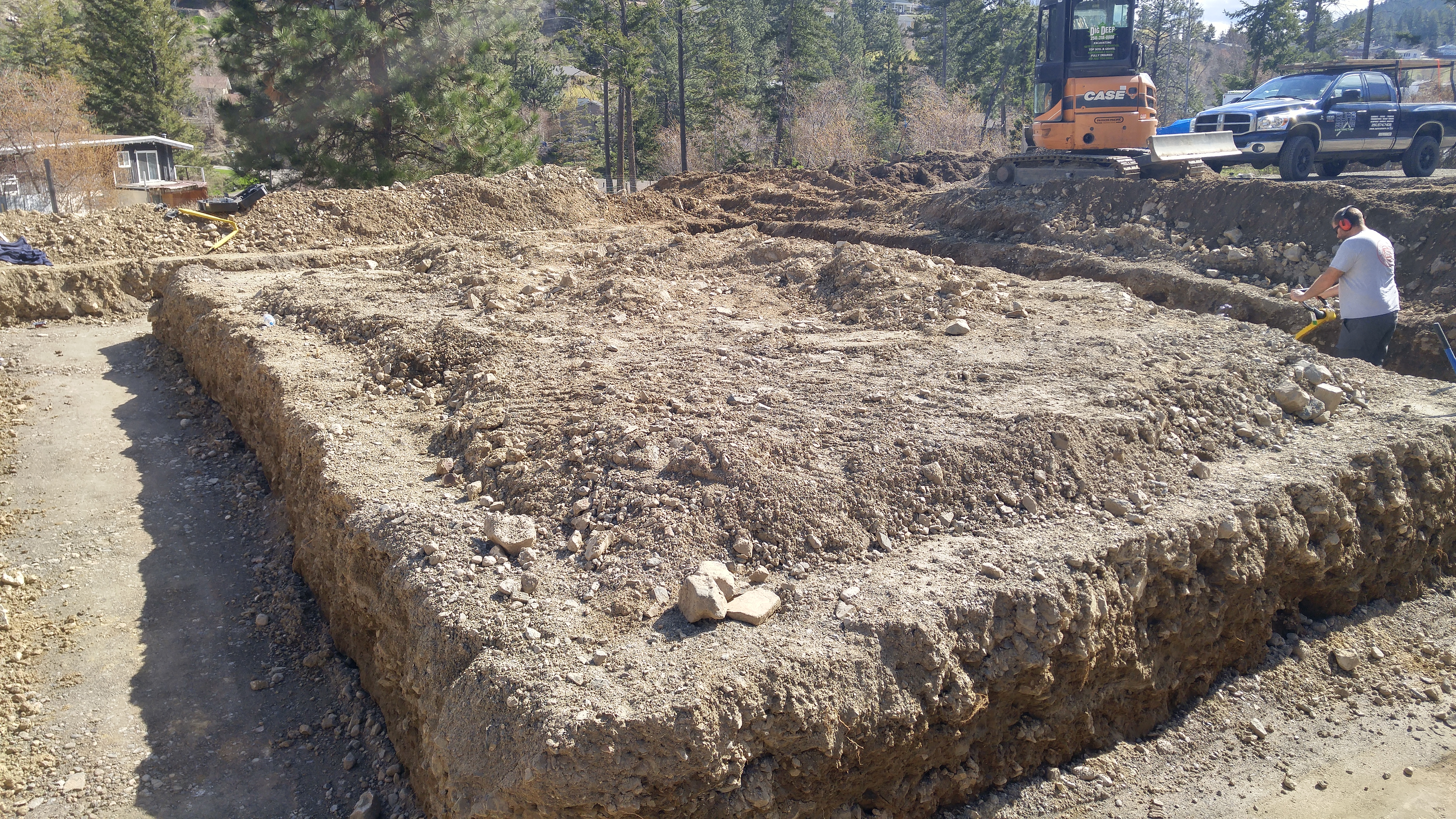 BHV shop dig and backfill Kamloops BC Structural fill