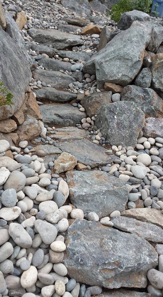 Small rock stairs - Kamloops
